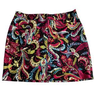 GGblue Golf Skort Black Pink Floral Print Coolmax 12 Tennis Pickleball Athletic